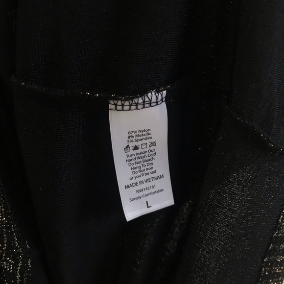 New Lularoe Julia Gold Sparkle Dress Size L - Picture 6 of 7